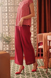 The Everyday Women Palazzo 3.0 - Maroon