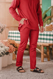 The Perfect Men Slim Fit Pants - Crimson Red