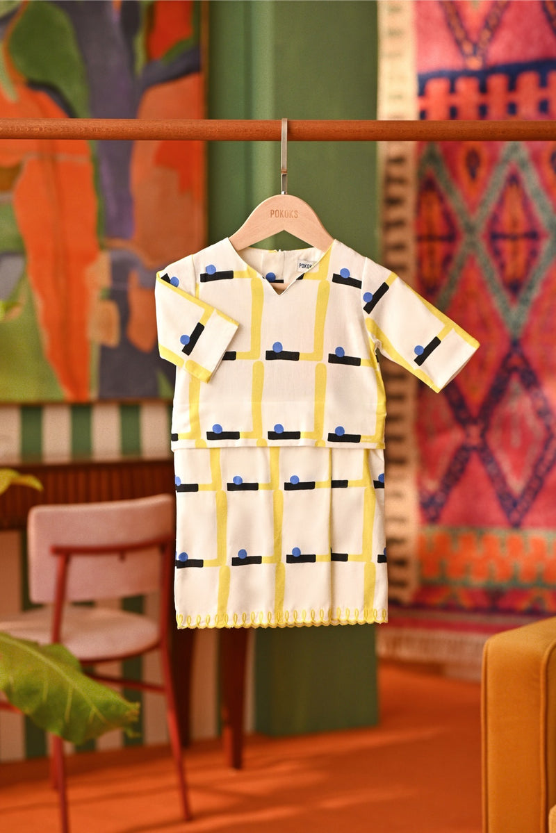 The Rasa Cinta Babies Kurung - Lemon Garden