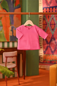 The Rasa Cinta Babies Kurta - Fuchsia Pink