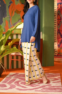 The Rasa Cinta Women Folded Skirt - Lemon Garden