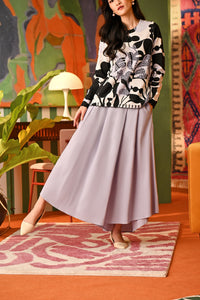 The Rasa Cinta Women Umbrella Skirt - Lilac