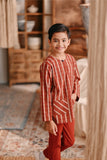 The Bay Kurta - Terracotta Checked