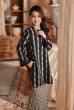 The Bay Summer Kurung Top - Black Stripe