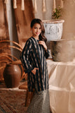 The Bay Summer Kurung Top - Black Stripe