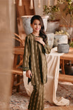 The Bay Summer Kurung Top - Olive Stripe