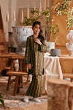 The Bay Summer Kurung Top - Olive Stripe