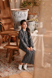 The Bay Broderie Kebaya - Black Checked