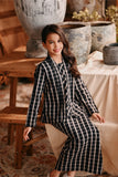 The Bay Broderie Kebaya - Black Checked