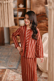 The Bay Broderie Kebaya - Terracotta Checked