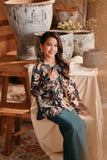 The Bay Broderie Kebaya Top - Rich