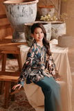 The Bay Broderie Kebaya Top - Rich