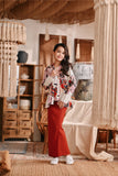 The Bay Broderie Kebaya Top - Blooming