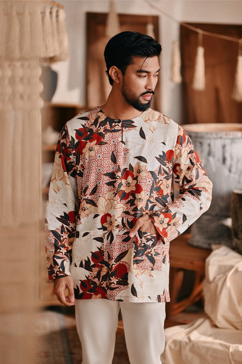 The Bay Men Kurta - Blooming