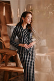 The Bay Women Broderie Kebaya - Black Checked