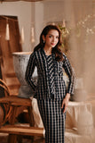 The Bay Women Broderie Kebaya - Black Checked