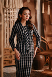 The Bay Women Broderie Kebaya - Black Checked