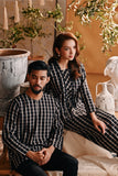 The Bay Men Kurta - Black Checked