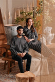 The Bay Men Kurta - Black Checked