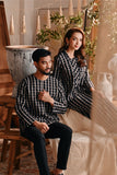 The Bay Men Kurta - Black Checked