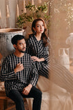 The Bay Men Kurta - Black Checked