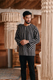 The Bay Men Kurta - Black Checked