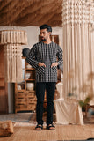 The Bay Men Kurta - Black Checked