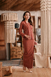 The Bay Women Broderie Kebaya - Terracotta Checked