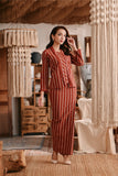 The Bay Women Broderie Kebaya - Terracotta Checked