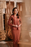 The Bay Women Broderie Kebaya - Terracotta Checked