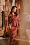 The Bay Women Broderie Kebaya - Terracotta Checked