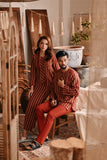 The Bay Men Kurta - Terracotta Checked