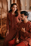 The Bay Men Kurta - Terracotta Checked