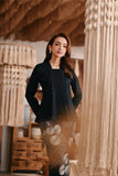 The Bay Women Broderie Kebaya Top - Black