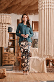 The Bay Women Broderie Kebaya Top - Emerald Green