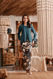 The Bay Women Broderie Kebaya Top - Emerald Green