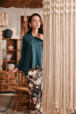 The Bay Women Broderie Kebaya Top - Emerald Green