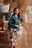 The Bay Women Broderie Kebaya - Emerald Green