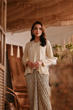 The Bay Women Broderie Kebaya - Khaki