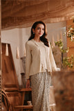 The Bay Women Broderie Kebaya Top - Khaki