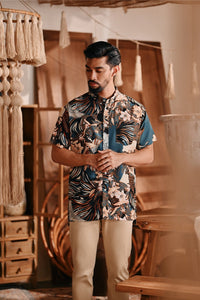 The Bay Men Batik Shirt - Rich