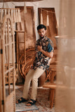 The Bay Men Batik Shirt - Rich