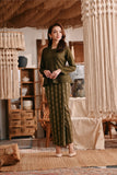 The Bay Women Broderie Kebaya - Olive