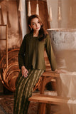 The Bay Women Broderie Kebaya Top - Olive