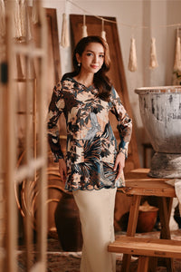 The Bay Women Broderie Kurung Blouse - Rich