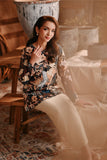 The Bay Women Broderie Kurung Blouse - Rich