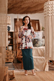 The Bay Women Broderie Kurung Blouse - Blooming