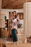 The Bay Women Broderie Kurung Blouse - Blooming