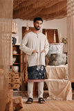 The Bay Men Kurta - Champagne