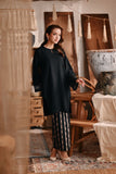 The Bay Women Summer Kurung Top - Black